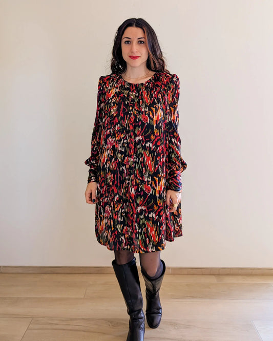 Robe courte motifs colorés - Agathe