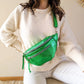 Sac banane en cuir - Chuck vert